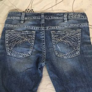 Silver Capri jeans